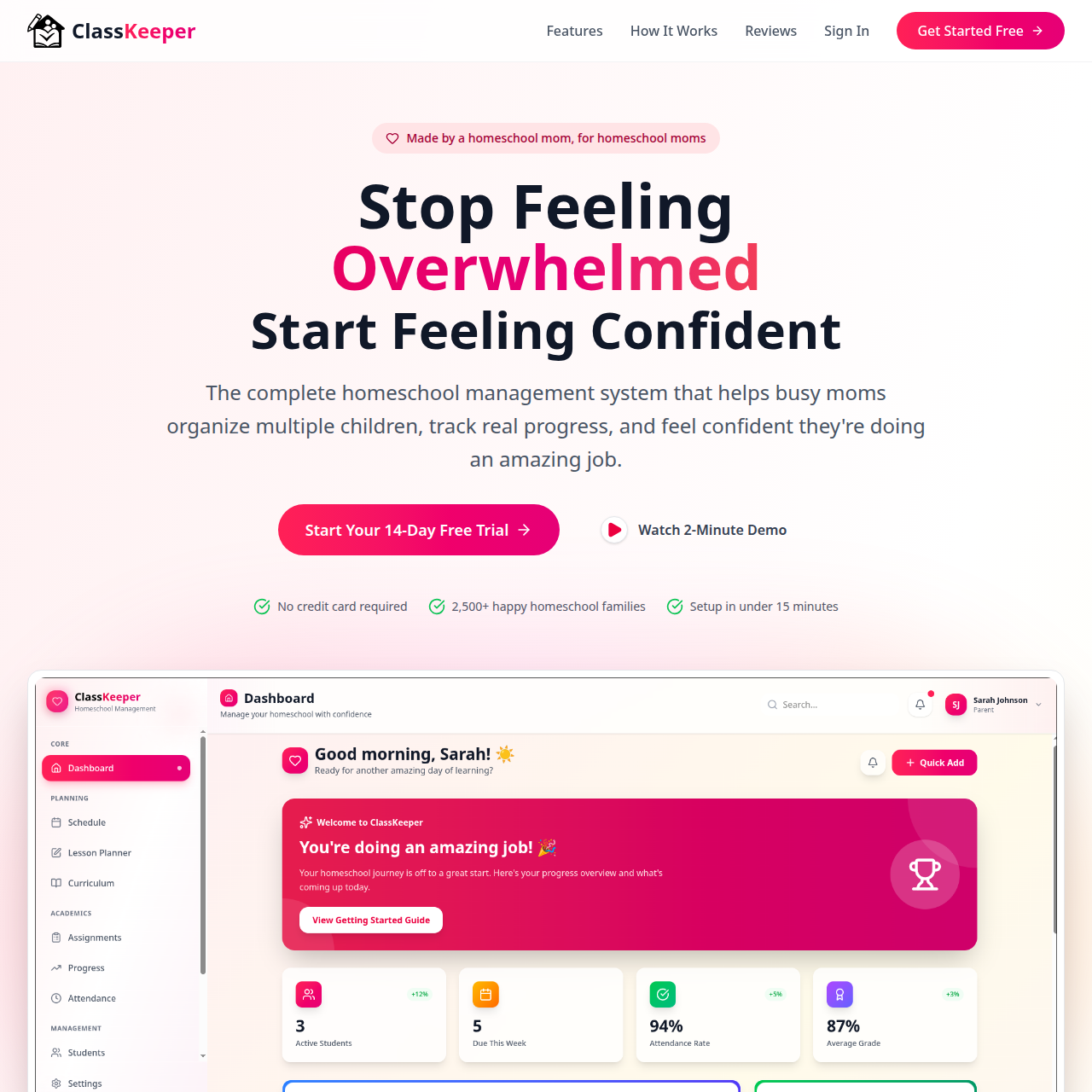 ClassKeeper screenshot